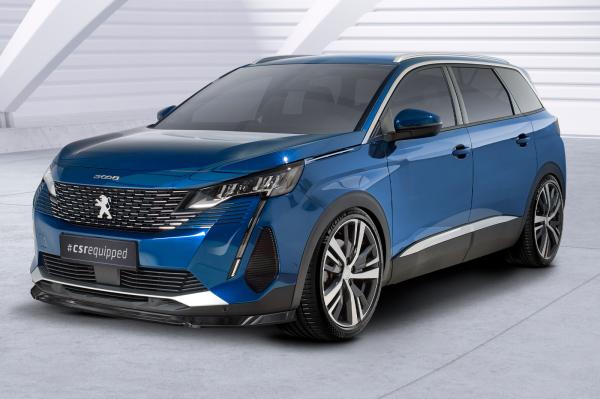 CSR Frontspoiler | Cup-Spoilerlippe mit ABE für Peugeot 5008 (2.Gen) CSL582-L schwarz matt (Lackierung erforderlich)