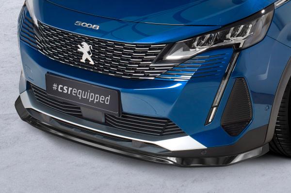 CSR Frontspoiler | Cup-Spoilerlippe mit ABE für Peugeot 5008 (2.Gen) CSL582-L schwarz matt (Lackierung erforderlich)