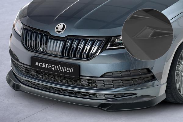 CSR Frontspoiler | Cup-Spoilerlippe mit ABE für Skoda Karoq SportLine CSL583-L schwarz matt (Lackierung erforderlich)