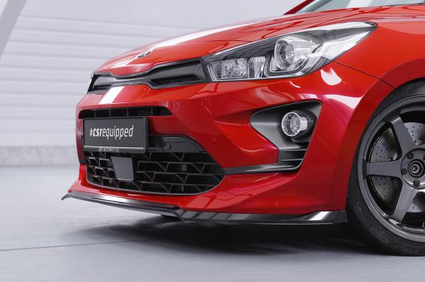 CSR Frontspoiler | Cup-Spoilerlippe mit ABE für Kia Rio 4 (YB) Facelift CSL586-L schwarz matt (Lackierung erforderlich)