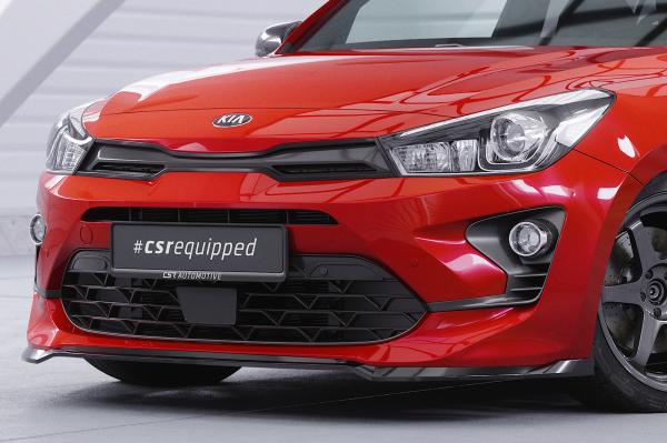 CSR Frontspoiler | Cup-Spoilerlippe mit ABE für Kia Rio 4 (YB) Facelift CSL586-L schwarz matt (Lackierung erforderlich)