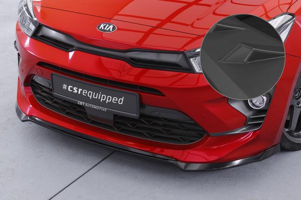 CSR Frontspoiler | Cup-Spoilerlippe mit ABE für Kia Rio 4 (YB) Facelift CSL586-L schwarz matt (Lackierung erforderlich)