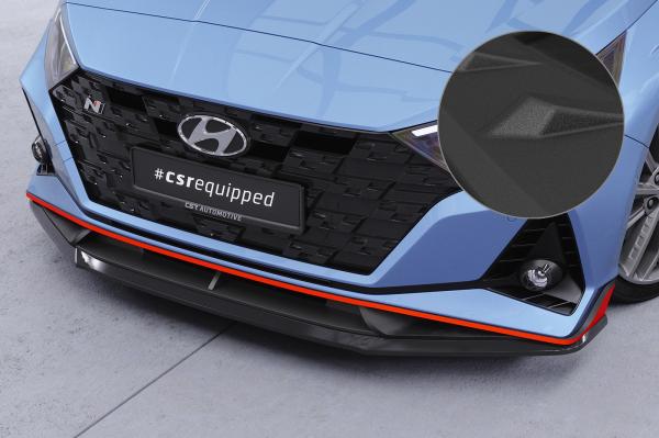 CSR Frontspoiler | Cup-Spoilerlippe mit ABE für Hyundai I20 (BC3) N / N-Line CSL588-S schwarz matt strukturiert (keine Lackierung erforderlich)
