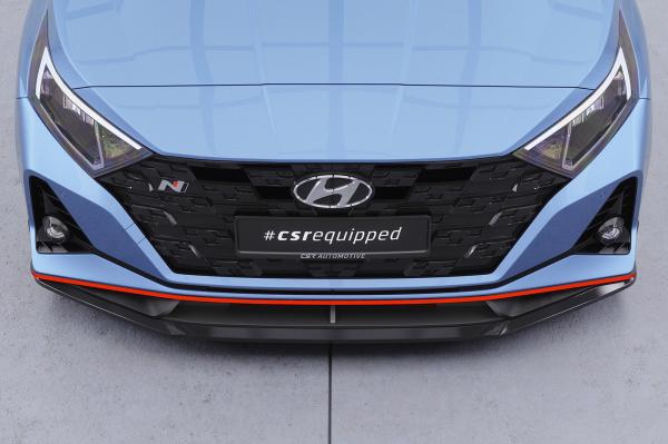 CSR Frontspoiler | Cup-Spoilerlippe mit ABE für Hyundai I20 (BC3) N / N-Line CSL588-L schwarz matt (Lackierung erforderlich)