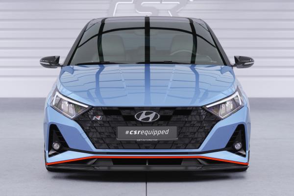 CSR Frontspoiler | Cup-Spoilerlippe mit ABE für Hyundai I20 (BC3) N / N-Line CSL588-L schwarz matt (Lackierung erforderlich)