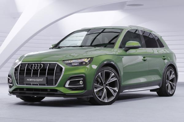 CSR Frontspoiler | Cup-Spoilerlippe mit ABE für Audi Q5 (FY/FYT) CSL590-L schwarz matt (Lackierung erforderlich)