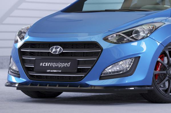 CSR Frontspoiler | Cup-Spoilerlippe mit ABE für Hyundai I30 (GD) CSL592-G Glossy schwarz Hochglanz (keine Lackierung erforderlich)
