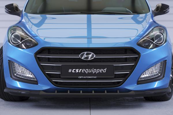 CSR Frontspoiler | Cup-Spoilerlippe mit ABE für Hyundai I30 (GD) CSL592-G Glossy schwarz Hochglanz (keine Lackierung erforderlich)