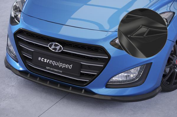 CSR Frontspoiler | Cup-Spoilerlippe mit ABE für Hyundai I30 (GD) CSL592-G Glossy schwarz Hochglanz (keine Lackierung erforderlich)