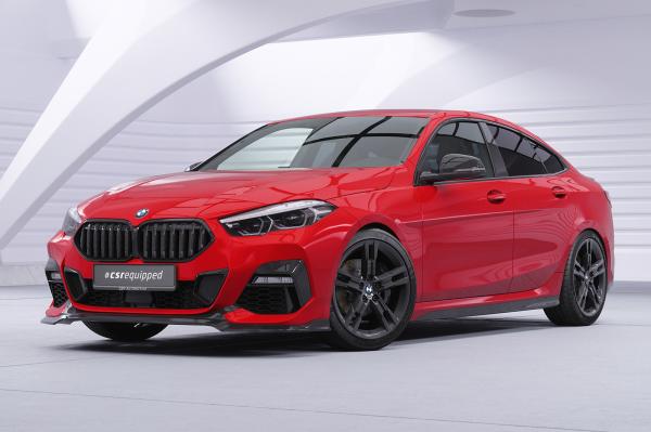 CSR Frontspoiler | Cup-Spoilerlippe mit ABE für BMW 2er (F44) M-Sport / M235 CSL593-L schwarz matt (Lackierung erforderlich)