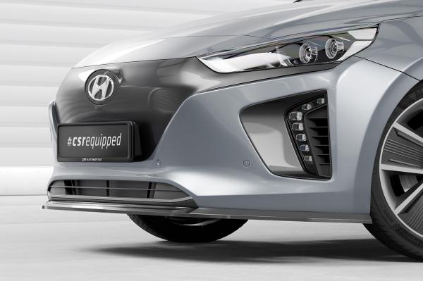 CSR Frontspoiler | Cup-Spoilerlippe mit ABE für Hyundai Ioniq CSL594-L schwarz matt (Lackierung erforderlich)
