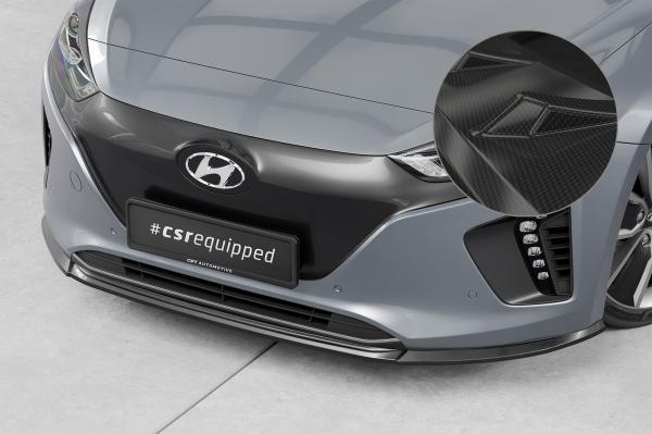 CSR Frontspoiler | Cup-Spoilerlippe mit ABE für Hyundai Ioniq CSL594-C Carbon Look Hochglanz (keine Lackierung erforderlich)