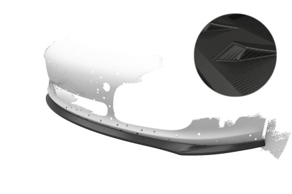 CSR Frontspoiler | Cup-Spoilerlippe mit ABE für Porsche 987 Boxster CSL597-M Carbon Look matt strukturiert (keine Lackierung erforderlich)