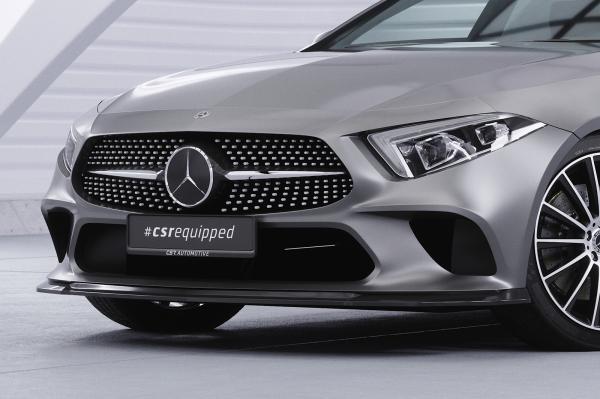 CSR Frontspoiler | Cup-Spoilerlippe mit ABE für Mercedes-Benz CLS (C257) CSL599-G Glossy schwarz Hochglanz (keine Lackierung erforderlich)