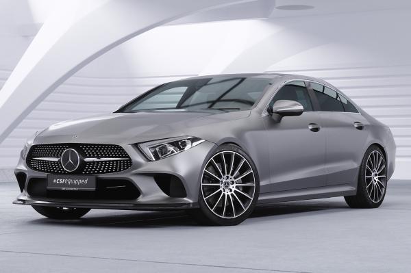 CSR Frontspoiler | Cup-Spoilerlippe mit ABE für Mercedes-Benz CLS (C257) CSL599-G Glossy schwarz Hochglanz (keine Lackierung erforderlich)