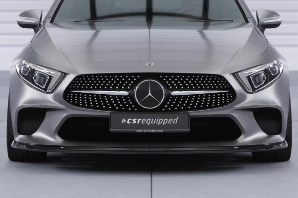 CSR Frontspoiler | Cup-Spoilerlippe mit ABE für Mercedes-Benz CLS (C257) CSL599-G Glossy schwarz Hochglanz (keine Lackierung erforderlich)