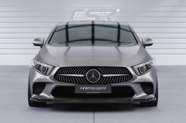CSR Frontspoiler | Cup-Spoilerlippe mit ABE für Mercedes-Benz CLS (C257) CSL599-G Glossy schwarz Hochglanz (keine Lackierung erforderlich)