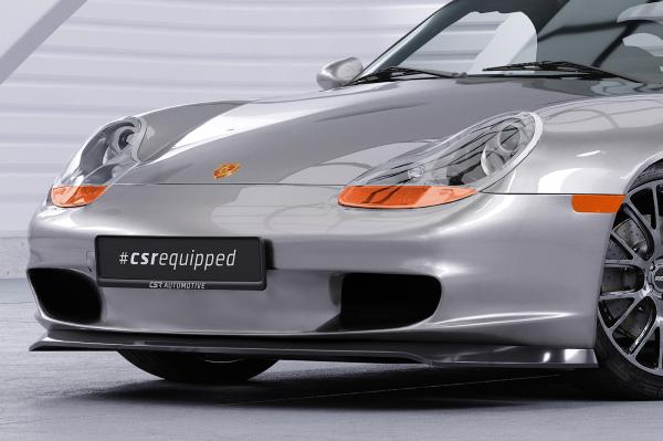 CSR Frontspoiler | Cup-Spoilerlippe mit ABE für Porsche 986 Boxster CSL600-L Lackierung erforderlich (schwarz matt)