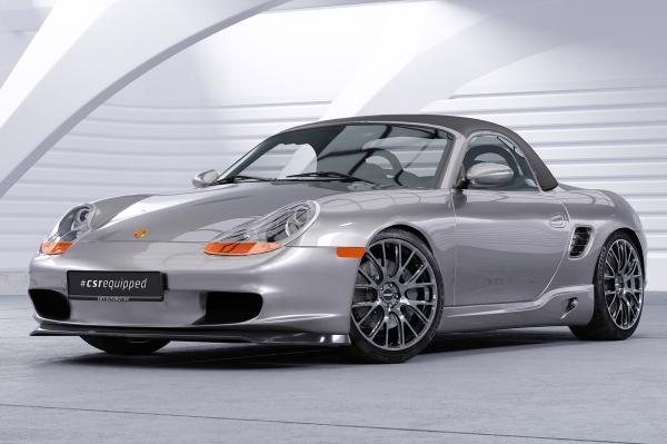 CSR Frontspoiler | Cup-Spoilerlippe mit ABE für Porsche 986 Boxster CSL600-L Lackierung erforderlich (schwarz matt)