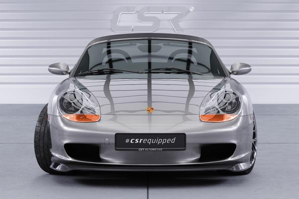 CSR Frontspoiler | Cup-Spoilerlippe mit ABE für Porsche 986 Boxster CSL600-L Lackierung erforderlich (schwarz matt)
