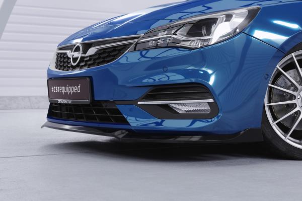 CSR Frontspoiler | Cup-Spoilerlippe mit ABE für Opel Astra K CSL601-L schwarz matt (Lackierung erforderlich)