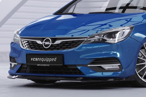 CSR Frontspoiler | Cup-Spoilerlippe mit ABE für Opel Astra K CSL601-L schwarz matt (Lackierung erforderlich)