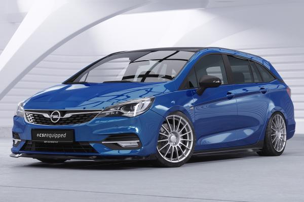 CSR Frontspoiler | Cup-Spoilerlippe mit ABE für Opel Astra K CSL601-L schwarz matt (Lackierung erforderlich)