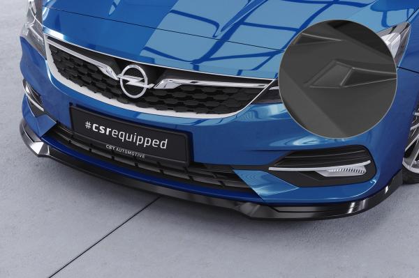 CSR Frontspoiler | Cup-Spoilerlippe mit ABE für Opel Astra K CSL601-L schwarz matt (Lackierung erforderlich)