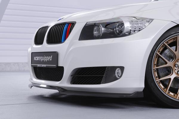 CSR Frontspoiler | Cup-Spoilerlippe mit ABE für BMW 3er E90/ E91 LCI CSL602-S Strukturiert schwarz matt (keine Lackierung erforderlich)