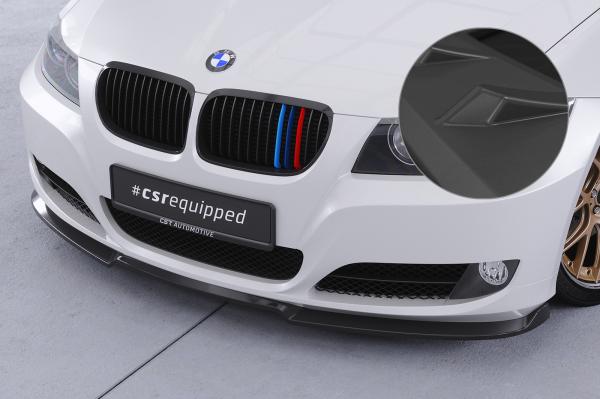 CSR Frontspoiler | Cup-Spoilerlippe mit ABE für BMW 3er E90/ E91 LCI CSL602-L Lackierung erforderlich (schwarz matt)