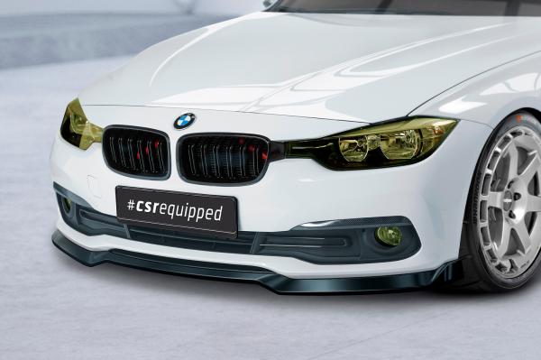 CSR Frontspoiler | Cup-Spoilerlippe mit ABE für BMW 3er F30/F31 LCI CSL604-M Carbon Look matt strukturiert (keine Lackierung erforderlich)