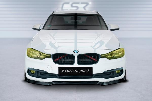 CSR Frontspoiler | Cup-Spoilerlippe mit ABE für BMW 3er F30/F31 LCI CSL604-M Carbon Look matt strukturiert (keine Lackierung erforderlich)