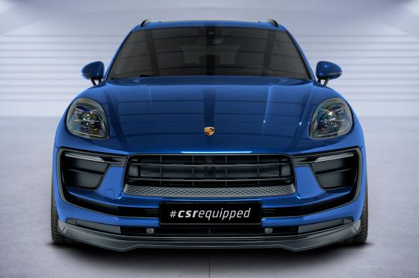 CSR Frontspoiler | Cup-Spoilerlippe mit ABE für Porsche Macan CSL608-L schwarz matt (Lackierung erforderlich)