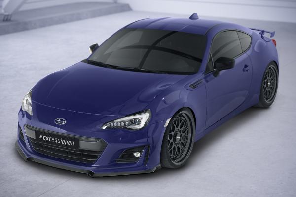CSR Frontspoiler | Cup-Spoilerlippe mit ABE für Subaru BRZ CSL613-L schwarz matt (Lackierung erforderlich)