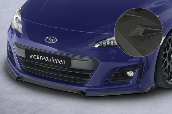 CSR Frontspoiler | Cup-Spoilerlippe mit ABE für Subaru BRZ CSL613-M Carbon Look matt strukturiert (keine Lackierung erforderlich)