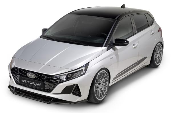 CSR Frontspoiler | Cup-Spoilerlippe mit ABE für Hyundai i20 (BC3) CSL615-G Glossy schwarz Hochglanz (keine Lackierung erforderlich)