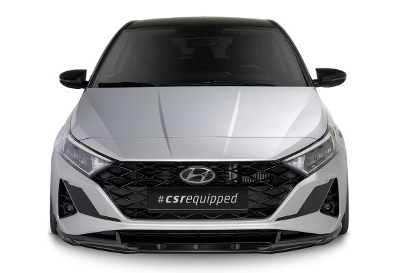 CSR Frontspoiler | Cup-Spoilerlippe mit ABE für Hyundai i20 (BC3) CSL615-G Glossy schwarz Hochglanz (keine Lackierung erforderlich)