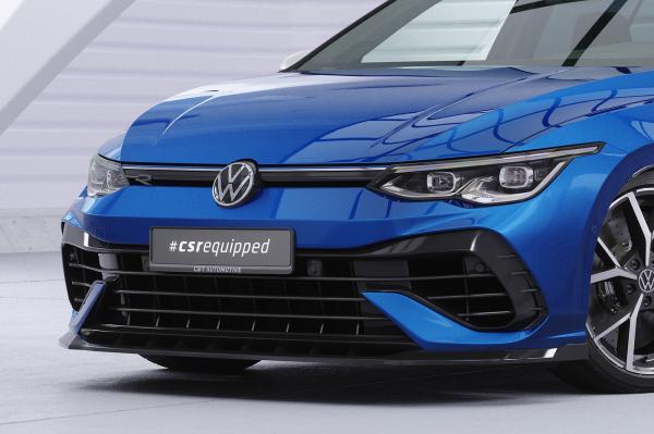 CSR Frontspoiler | Cup-Spoilerlippe mit ABE für VW Golf 8 (CD) R CSL618-L Lackierung erforderlich (schwarz matt)