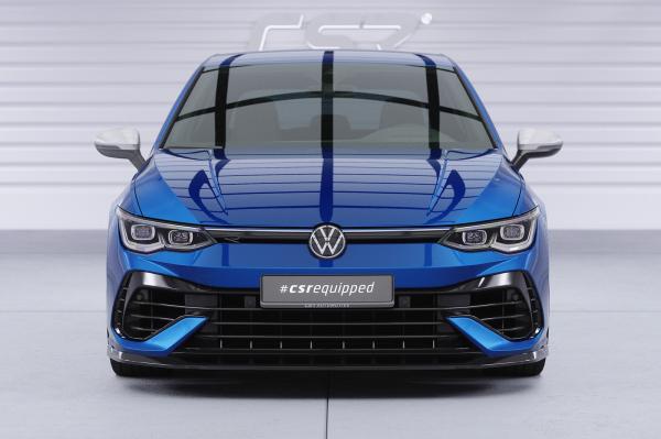 CSR Frontspoiler | Cup-Spoilerlippe mit ABE für VW Golf 8 (CD) R CSL618-L Lackierung erforderlich (schwarz matt)
