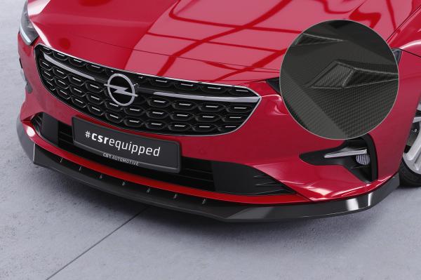 CSR Frontspoiler | Cup-Spoilerlippe mit ABE für Opel Insignia B CSL619-M Carbon Look matt strukturiert (keine Lackierung erforderlich)