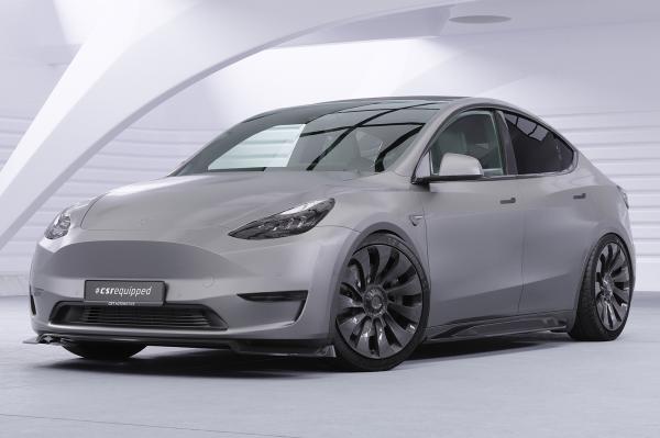 CSR Frontspoiler | Cup-Spoilerlippe mit ABE für Tesla Model Y CSL620-K Kupfer matt (keine Lackierung erforderlich)