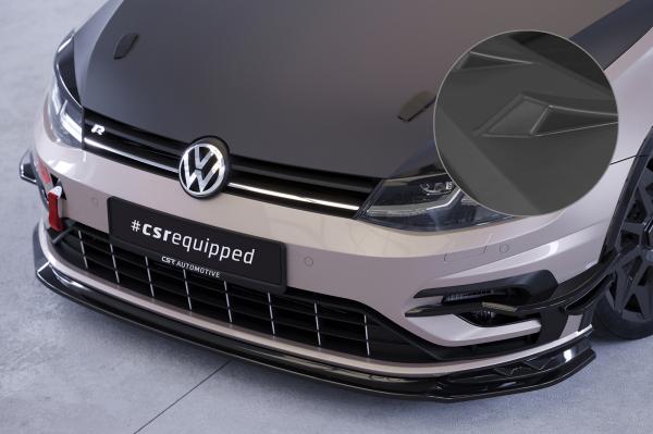 CSR Frontspoiler | Cup-Spoilerlippe mit ABE für VW Golf 7 (Typ AU) R CSL625-L Lackierung erforderlich (schwarz matt)
