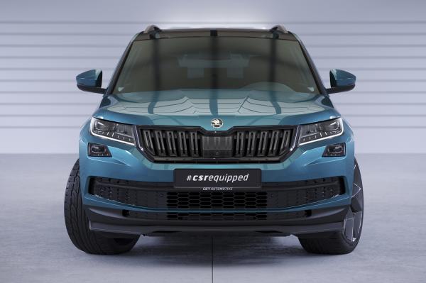 CSR Frontspoiler | Cup-Spoilerlippe mit ABE für Skoda Kodiaq CSL626-L schwarz matt (Lackierung erforderlich)