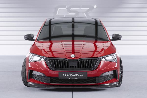 CSR Frontspoiler | Cup-Spoilerlippe mit ABE für Skoda Scala Monte Carlo CSL627-L schwarz matt (Lackierung erforderlich)