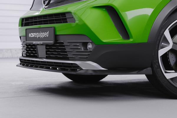 CSR Frontspoiler | Cup-Spoilerlippe mit ABE für Opel Mokka B / Mokka-E CSL628-G Glossy schwarz glänzend (keine Lackierung erforderlich)