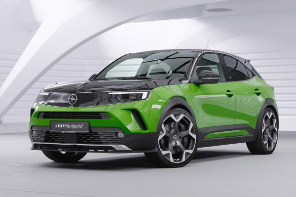 CSR Frontspoiler | Cup-Spoilerlippe mit ABE für Opel Mokka B / Mokka-E CSL628-G Glossy schwarz glänzend (keine Lackierung erforderlich)