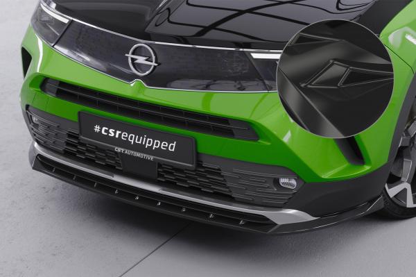 CSR Frontspoiler | Cup-Spoilerlippe mit ABE für Opel Mokka B / Mokka-E CSL628-G Glossy schwarz glänzend (keine Lackierung erforderlich)