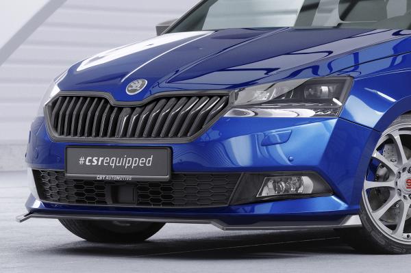 CSR Frontspoiler | Cup-Spoilerlippe mit ABE für Skoda Fabia 3 (Typ NJ) CSL631-G Glossy schwarz Hochglanz (keine Lackierung erforderlich)