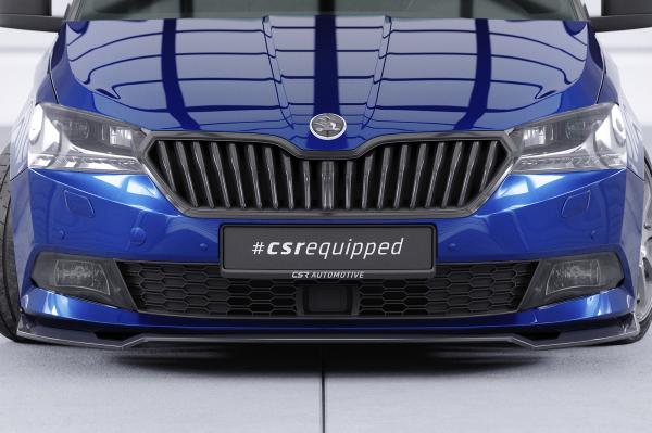 CSR Frontspoiler | Cup-Spoilerlippe mit ABE für Skoda Fabia 3 (Typ NJ) CSL631-G Glossy schwarz Hochglanz (keine Lackierung erforderlich)