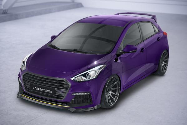 CSR Frontspoiler | Cup-Spoilerlippe mit ABE für Hyundai I30 (GD) Turbo CSL635-S schwarz matt strukturiert (keine Lackierung erforderlich)